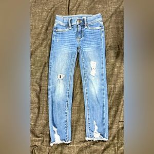 Old Navy distressed raw edge ballerina jegging.